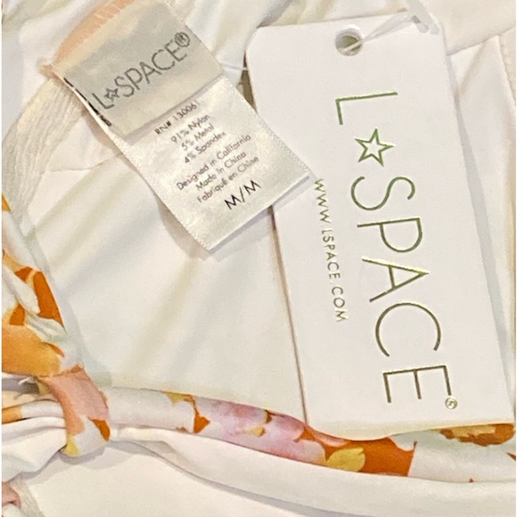 NWT L*Space What The Carnation Print Camellia Top/Cabana Bottom Set - Sz M - Picture 11 of 15